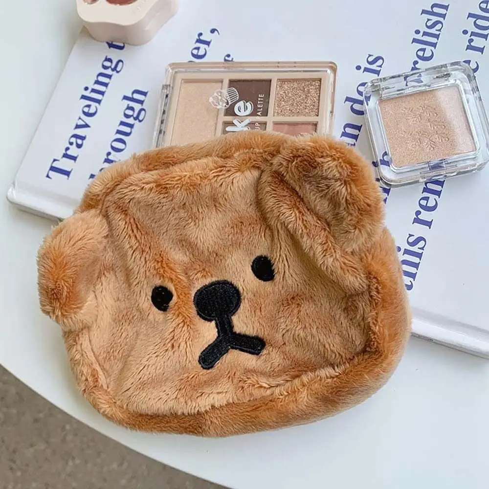 Girls Student Girls Pouches Earphone Bag Birthday Gift Money Bags Makeup Bag Bear Purse Plush Coin Purse Storage Bag