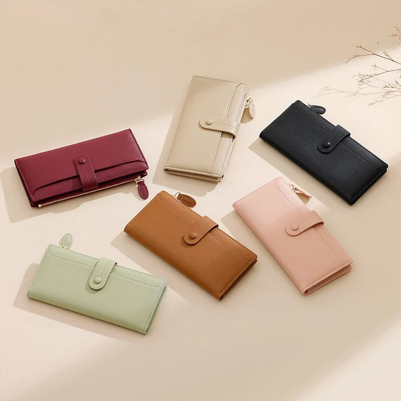 Western Hasp Zipper PU Leather Women Wallet Fashion Two Floded Card Holder Coin Purse for Ladies