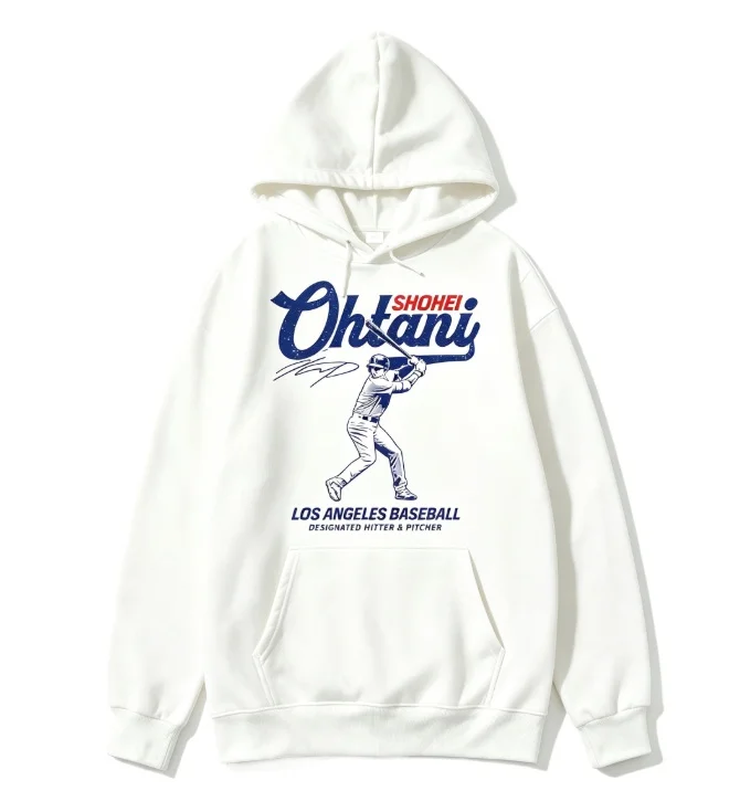 2026 Hooded sweatshirt, retro baseball player portrait chest print hooded sports sweatshirt, suitable for both men and women.
