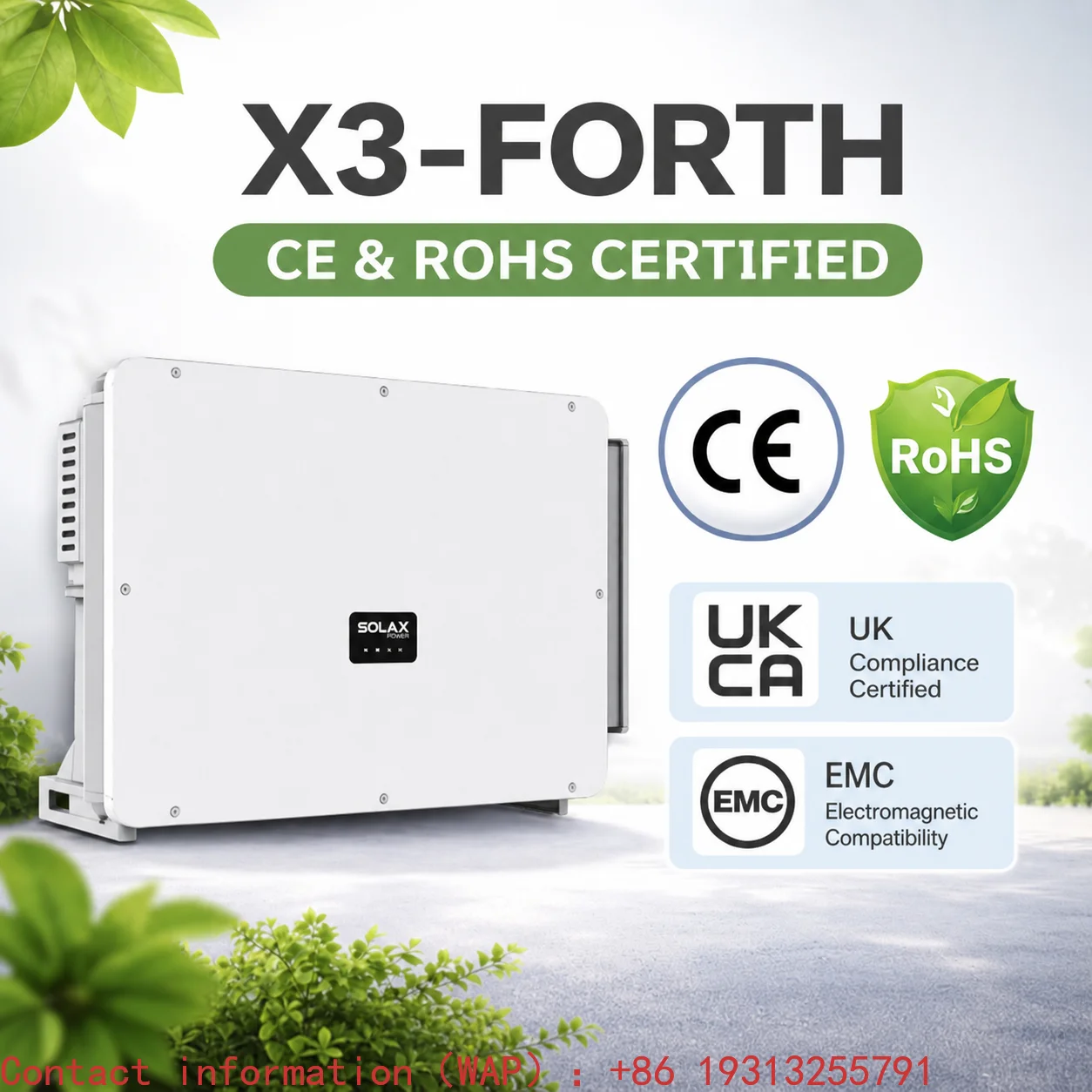 Solar Invertor 125kW 120kW SolaX Power X3-FORTH 3 Phase IndustrialPV System String Inverter OEM 32A MPPT Input on Grid Inverter