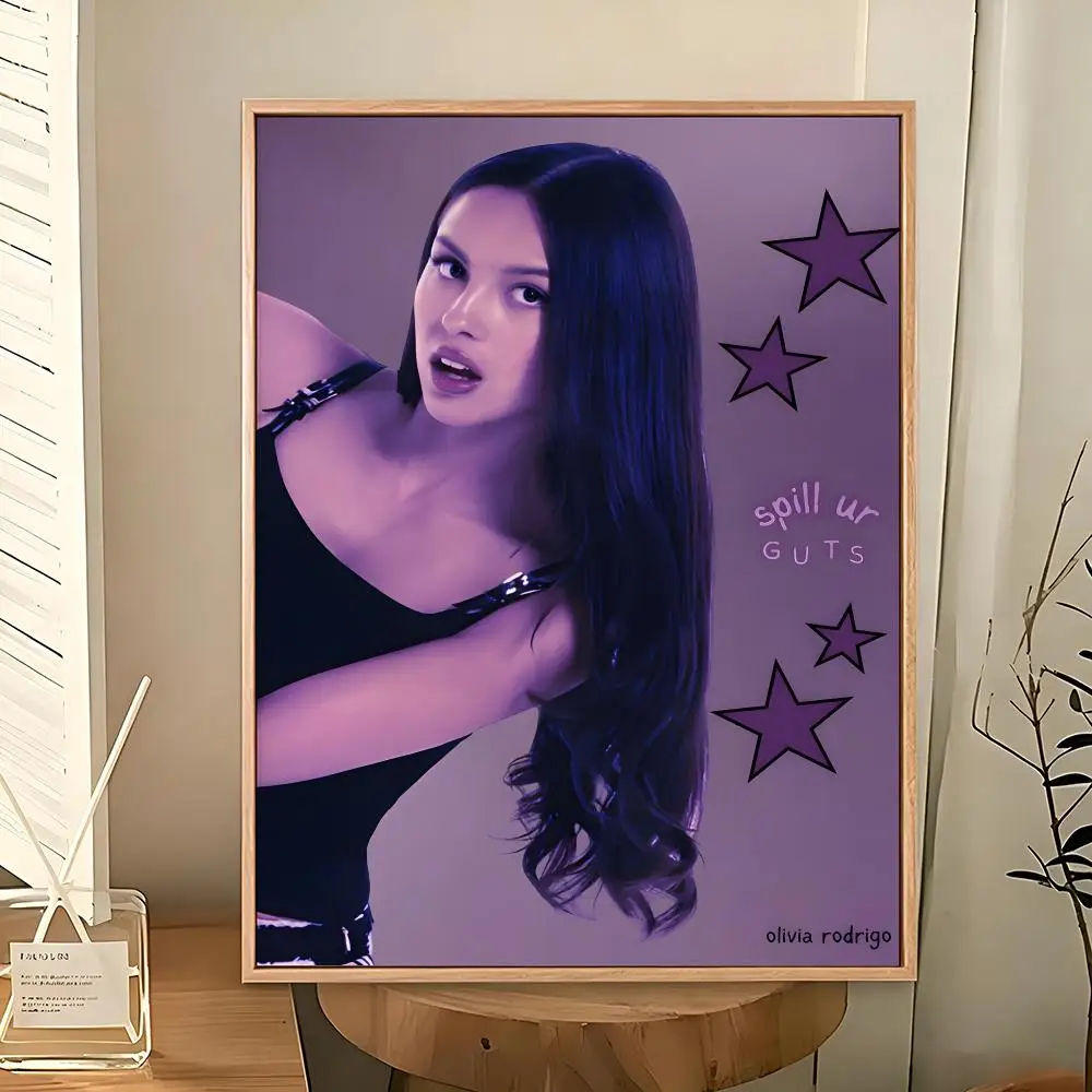 Musik Olivia Rodrigo Pop-Sängerin Poster PP Dekoratives Poster Wasserfester Druck Apartment Studentenwohnheim Büro Café Geschenk – Detail 16