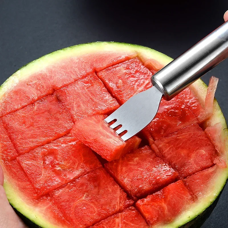 Stainless Steel Windmill Watermelon Cutter Artifact Salad Fruit Slicer Cutter Tool Watermelon Digger Kitchen Accessories Gadgets