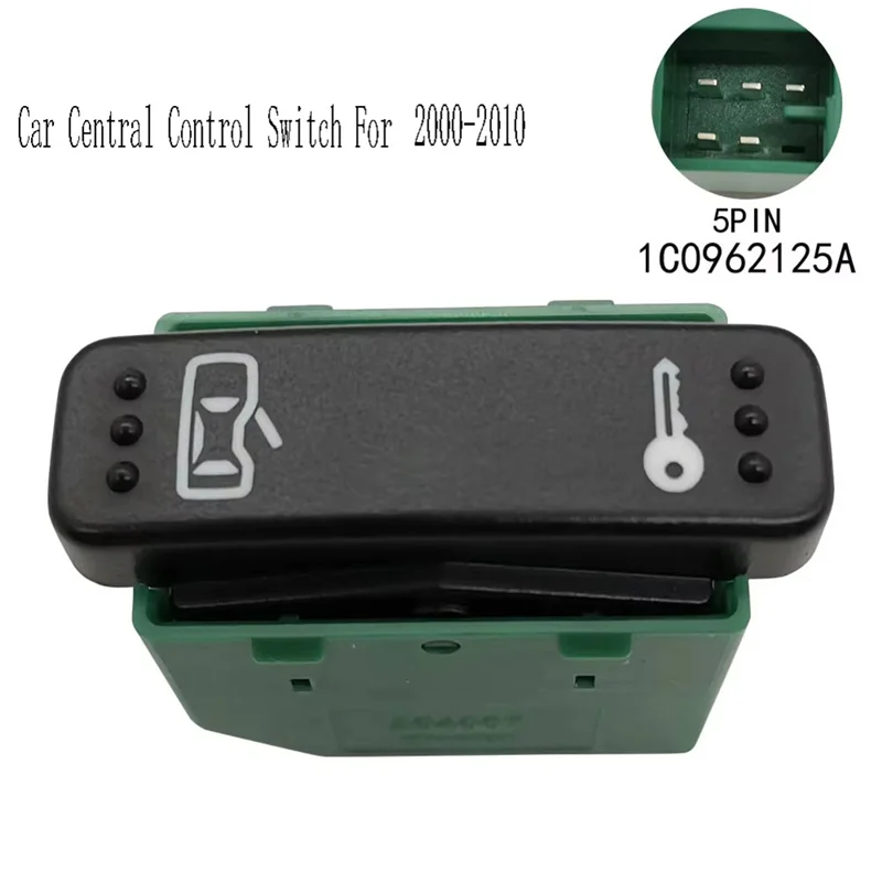 

【Падение цены! !】1C0962125A Автомобильный центральный переключатель управления дверным замком, автомобильный предохранительный переключатель для VW Beetle 2000-2010