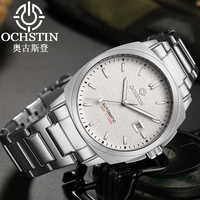 OCHSTIN Man Stainless Steel Bracelet Watch Men's Automatic Mechanical Movement Watches Waterproof Architect Series Wristwatch