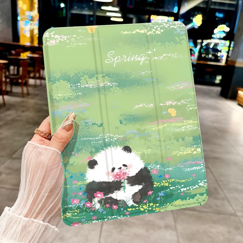 

Panda есть в поле чехол для планшета ДЛЯ iPad pro 10/11 дюймов 2020/6/7/8/Air 3-й/Air 4-го/9 поколения/Air 5-го поколения 2022/Air 11