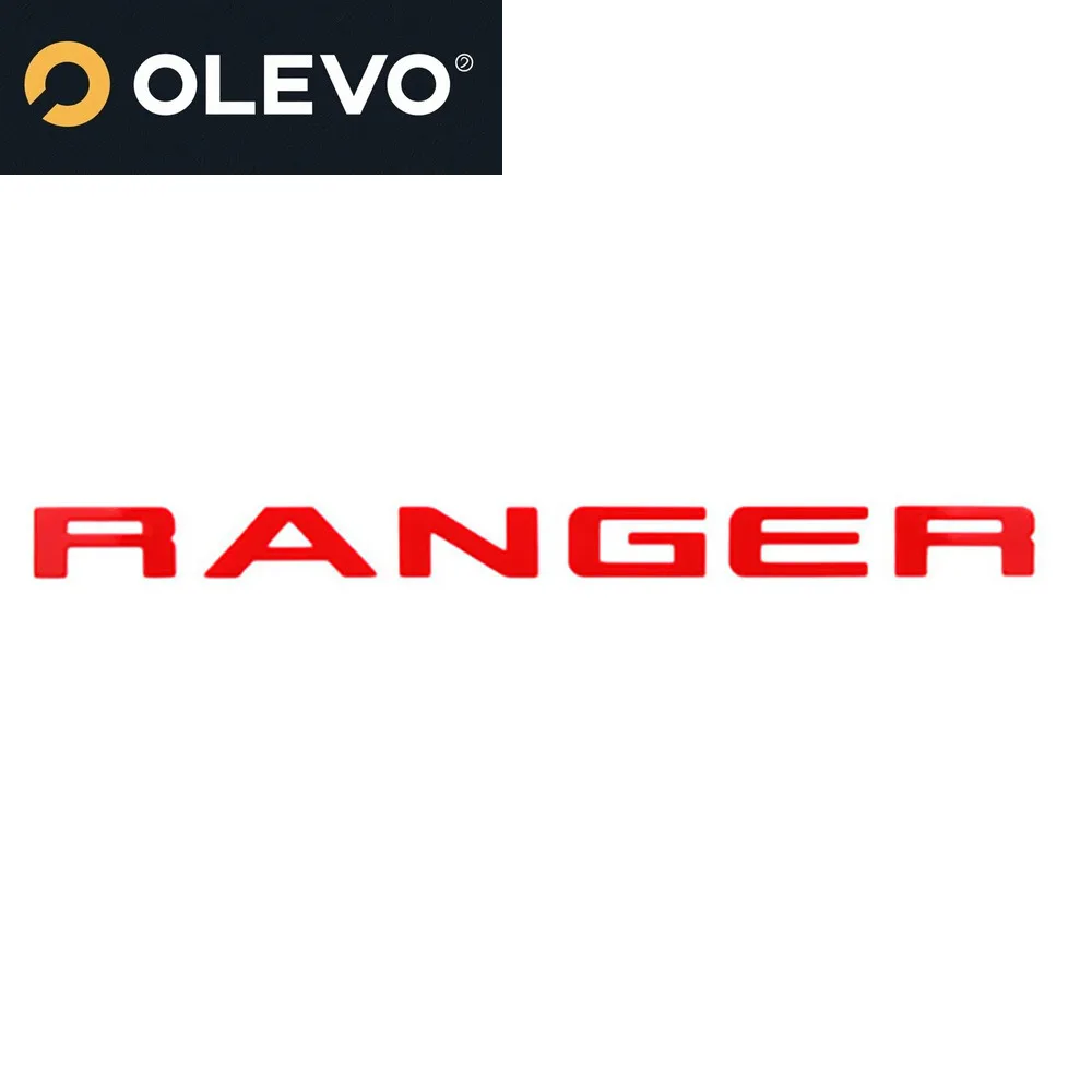 For Ford Ranger T9 Wildtrak Sport XLT XLS XL 2022 2023 1Set New Models Rear Door Logo Letter 3D Emblem Original Size ABS