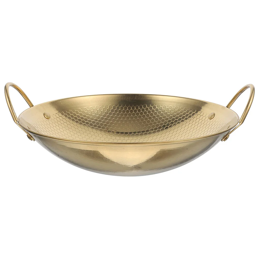 

Stainless Steel Griddle Hot Pot Wok Cooking Korean Pots for Big Individual Metal