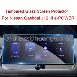 Tempered Glass Screen Protector film For Nissan Qashqai J12 III e-POWER Car 2023 12.3 Inch car gps Navigation anti-scratch film