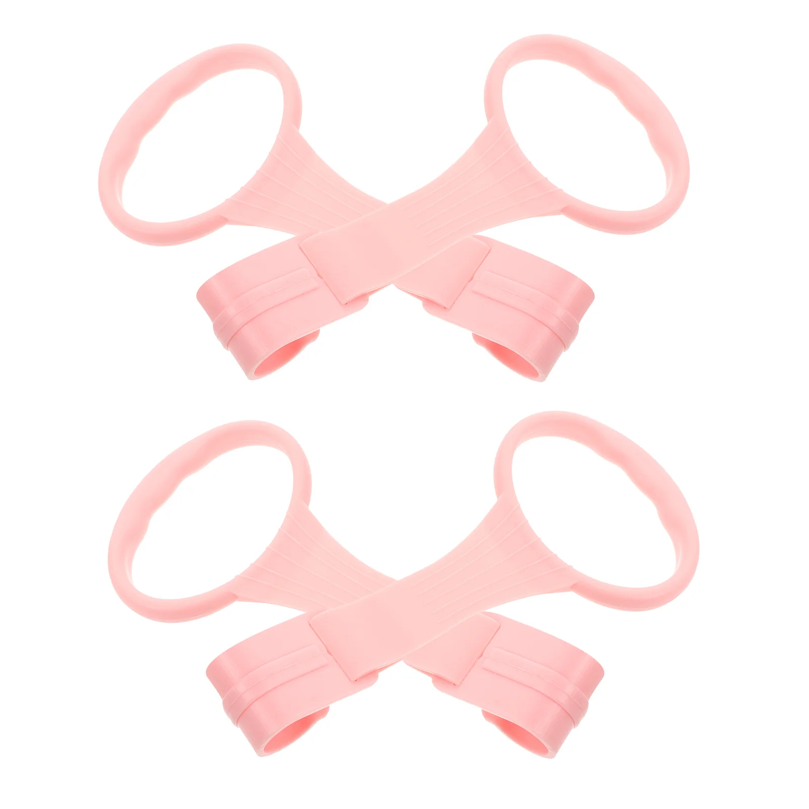 

4 Pcs Toddler Bed Crib Children's Pull Ring Baby Accessory Rings Portable Stand up Pink Learning Standing Infant Newborn