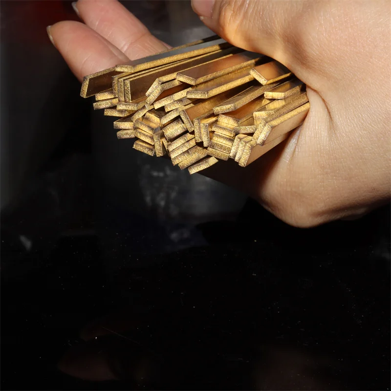 

Length 500mm Brass Row Plate Brass Strip H59 Brass Bar Thickness 3mm~10mm customized service e