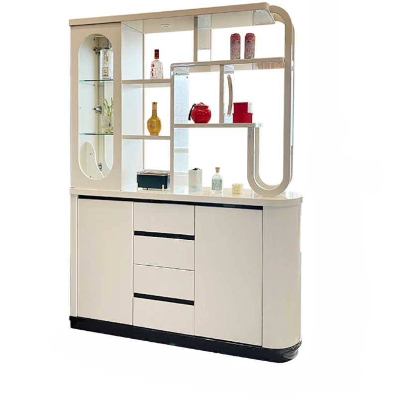 Living room modern simple porch wine double-sided screen storage integrated shoe cabinet