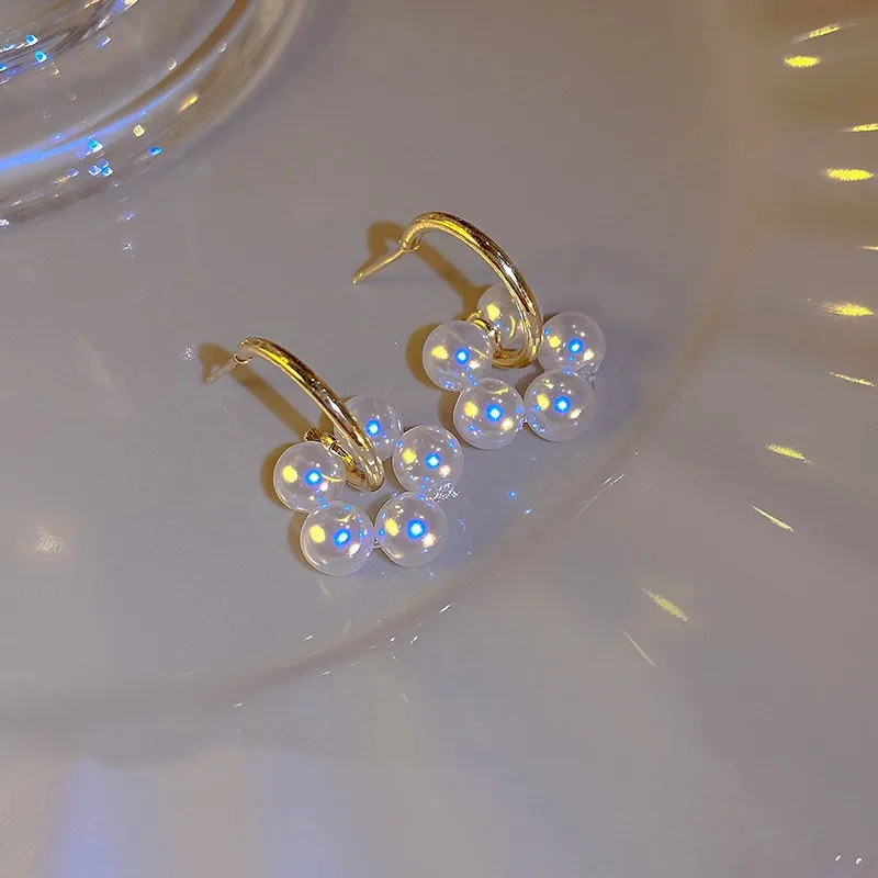 Neue süße Ohrringe mit Gänseblümchen-Anhänger für Damen, 2023, trendige koreanische süße Kreisohrringe, Hochzeit, Party, Schmuck, Geschenk – Detail 7