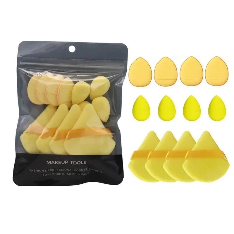 12pcs Makeup Sponge Beauty Egg Soft Velvet Cosmetic Puff  Makeup Sponge Blender Foundation Mini Finger Puff Beauty Tools