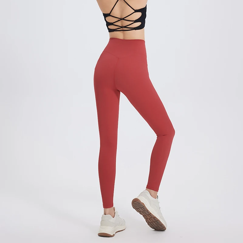 Women Sport Leggings Elastic Leggings Yoga Leggings High Waisted Tummy Control Leggings Women Fitness Elastic Tights Soft Fabric