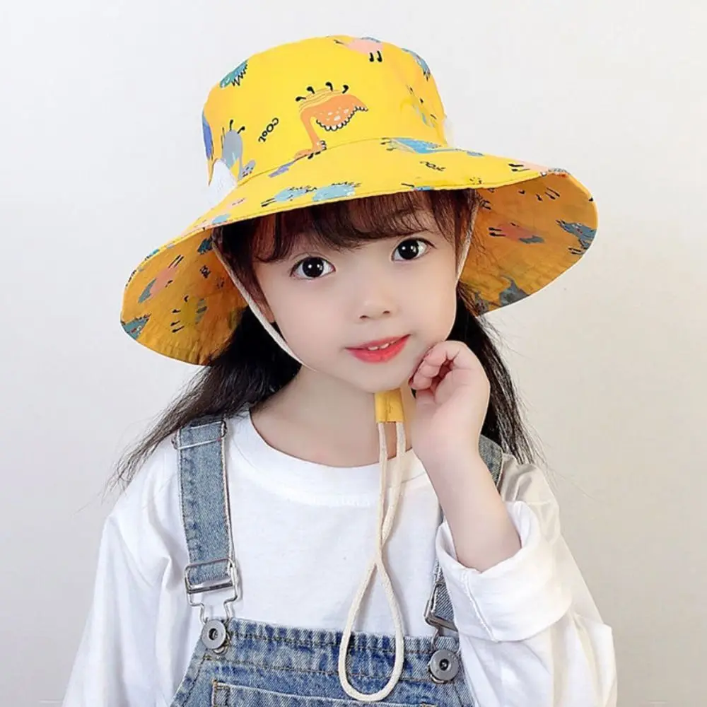 

Летняя регулируемая пляжная кепка с защитой от ультрафиолета, детские панамы, кепка с широкими полями, шляпа от солнца