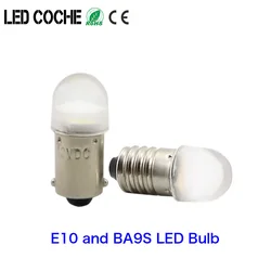 E10 3V 6V 12V 24V BA9S LED Bulb Minature Screw Upgrade Lamp Replacement Flashlight Torch Bicycle DIY Work Mini Light