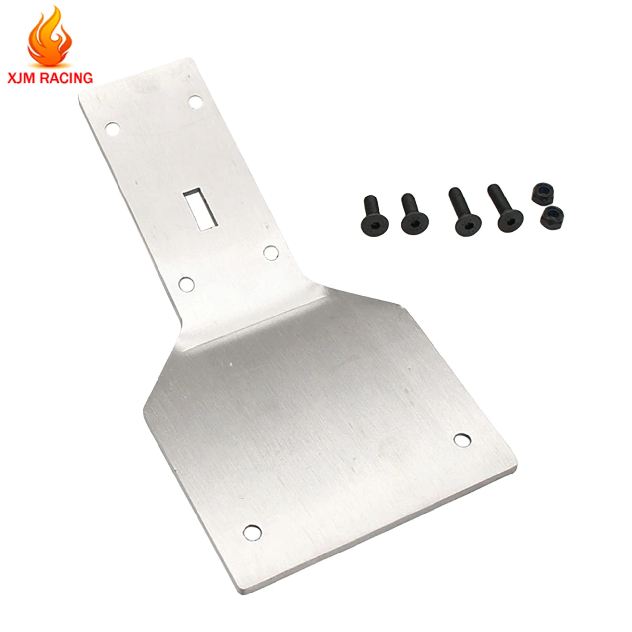 ステンレス製大型シャーシフロント強化ボトムプレート 1/5 HPI ロファン バハ ロバン キングモーター バハ 5t 5b 5sc RCカーパーツ用