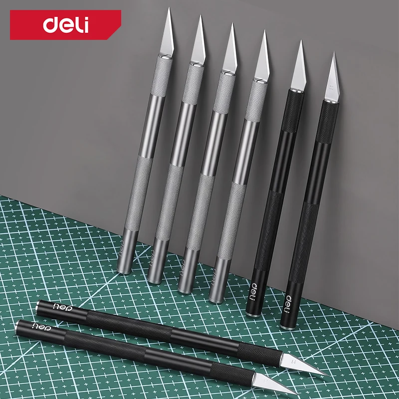 SK5 Steel Scalpel Knife #11 Replaceable Blade Aluminum Alloy Anti-Skid Handle Engraving Pen Knife For PCB Mobile Repair