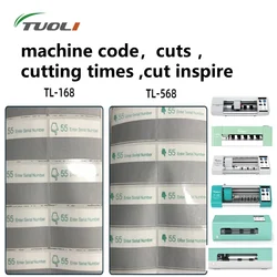 TUOLI 500 Tiempos de corte Código Máquina cortadora de protector de pantalla de hidrogel para TL568Max, TL-168, TL-168Plus, TL-518A, TL-518B