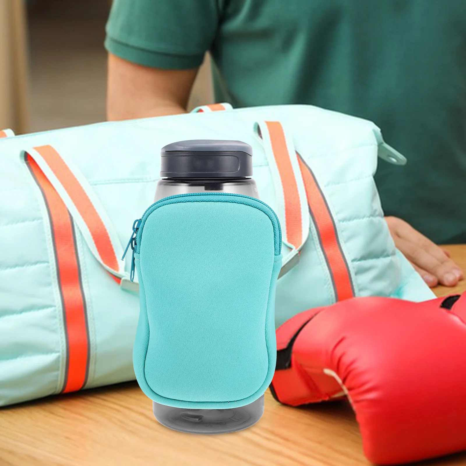 

1pc Car Cup Holder Sleeve For 40Oz Straw Cups Neoprene Mug Pouch With Storage Pocket Portable Bottle Carrier Bag Lightweight