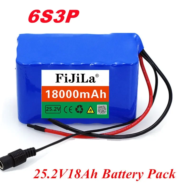 

6s3p 24V 18.0Ah 18650 Battery Lithium 25.2V 18000mAh Electric Bicycle Moped /Electric/Li Ion Pack