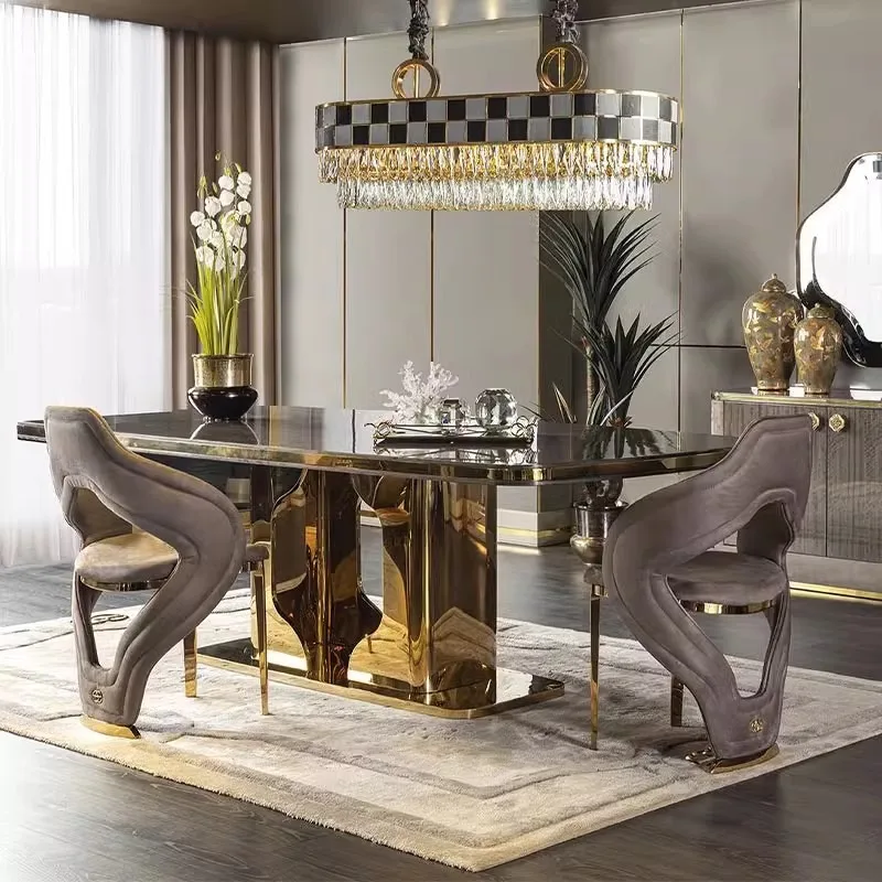 S-shaped creative designer fabric single armrest back chair light luxury high-end hotel villa restaurant negotiation chair