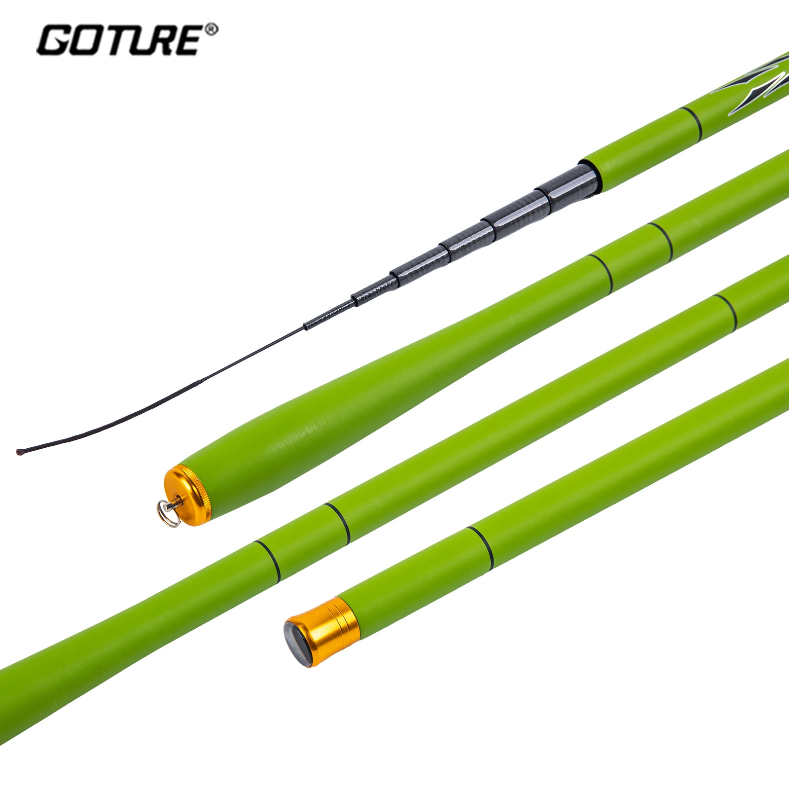 

Goture Mini Fishing Rod 1.8m-3.6m Ultralight Carbon Fiber Stream Freshwater Portable Travel Hand Fishing Pole Carp Fishing Rod