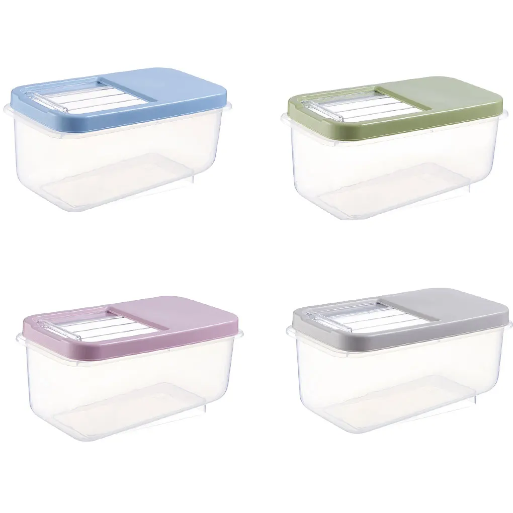 

Домашний контейнер для хлопьев, герметичный диспенсер, запирающиеся крышки, мерный стаканчик, коробка для рисовой муки, чехол для хранения сухих продуктов