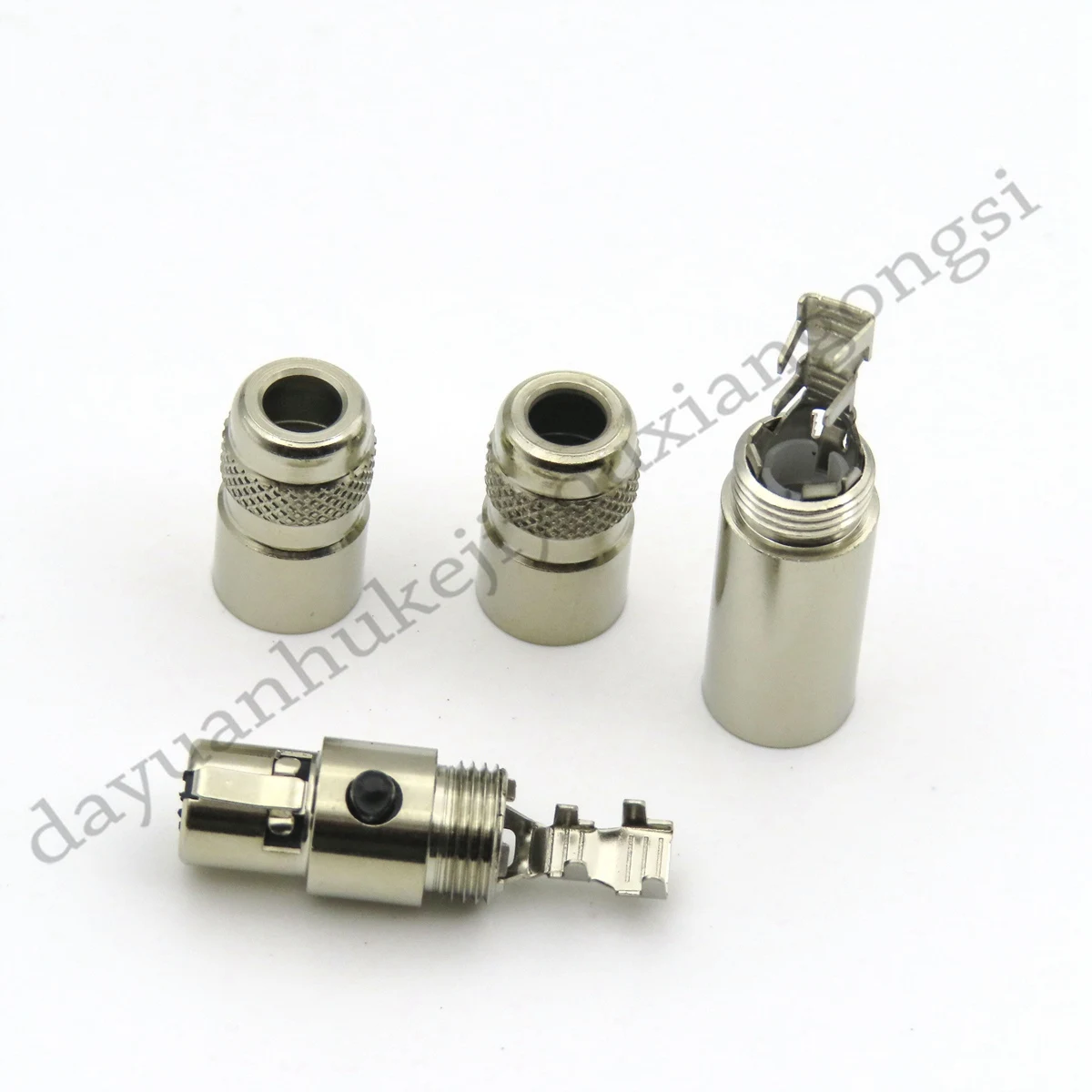 Imagem -02 - Mini Xlr Audio Microfone Conector Pinos Fêmea Macho Plug Xlr Pequeno Mic de Solda Reto 30 Pcs Alta Qualidade