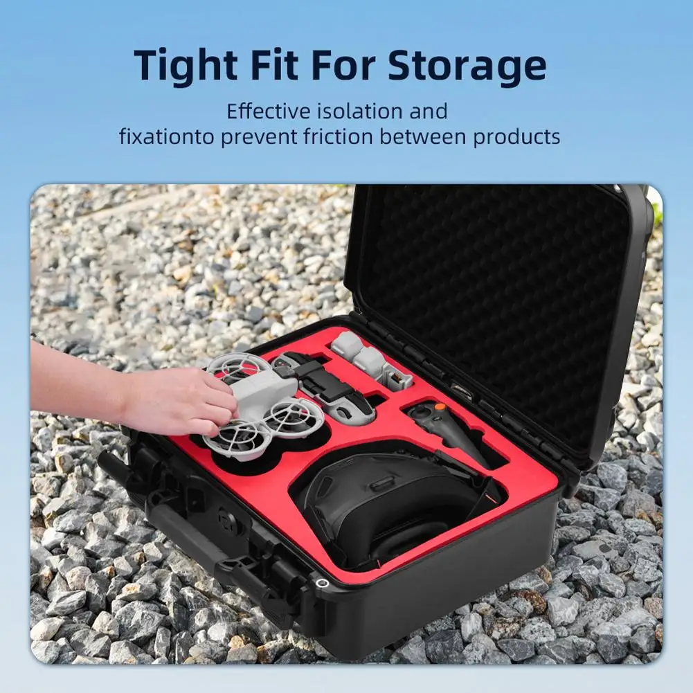 Portable Travel Carrying Case For DJI Neo Flight Glasses N3 Waterproof Box Explosion-proof Shockproof Drones Accessories