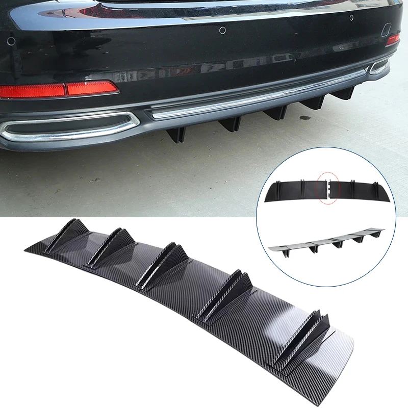 

Универсальный задний спойлер-диффузор для автомобиля в стиле «акулий плавник», 2-сегментный, для тюнинга кузова, спортивные аксессуары для экстерьера авто