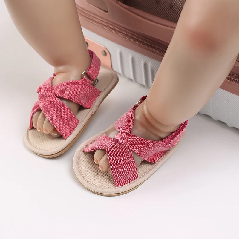 

Female Baby Sandals Newborn Baby Sandals Summer Female Baby Soft Rubber Sole Non Slip Baby Shoes Baby Sandals 0-18M