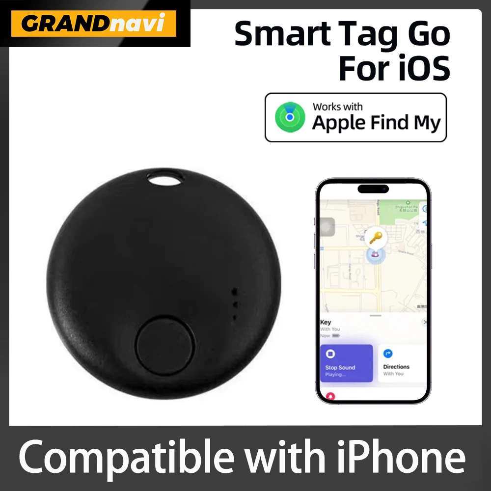 

New Mini Smart Tag Luggage Tracker. Works with App Find My (For iPhone iOS Only), Item Locator for Key, Luggage, Backpack