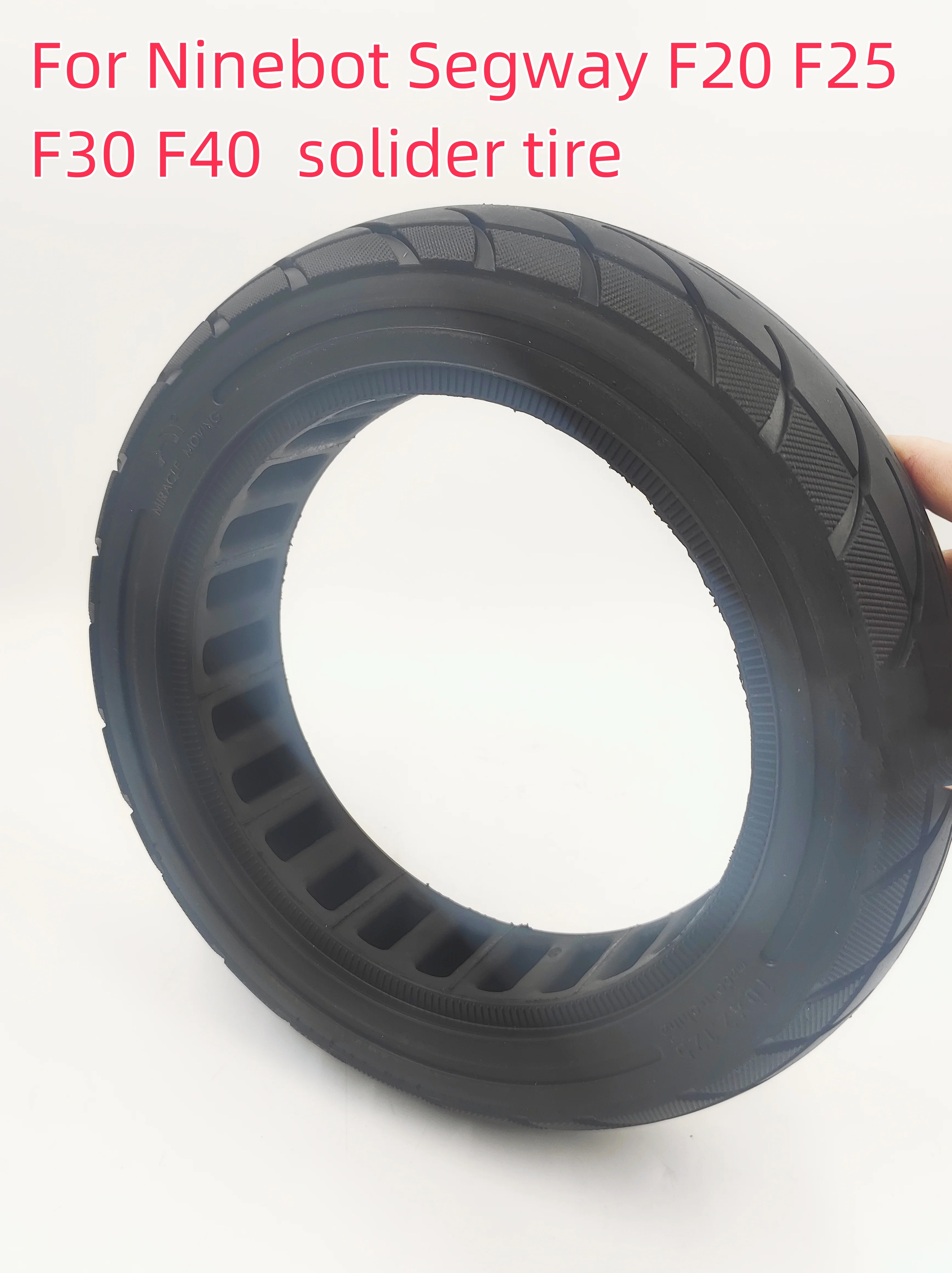 New 10 inch Solid Tire 10X2.125 For Ninebot  F20 F25 F30 F40 Electric Scooter Tubeless Run-proof Honeycomb  Tyre accessories