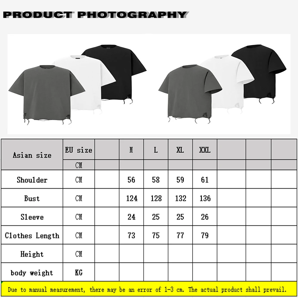 250g Heavyweight High Street Layering T-Shirt, Unisex Couple Loose 100% Cotton Short Sleeve Undershirt, Summer Casual Wear 6819
