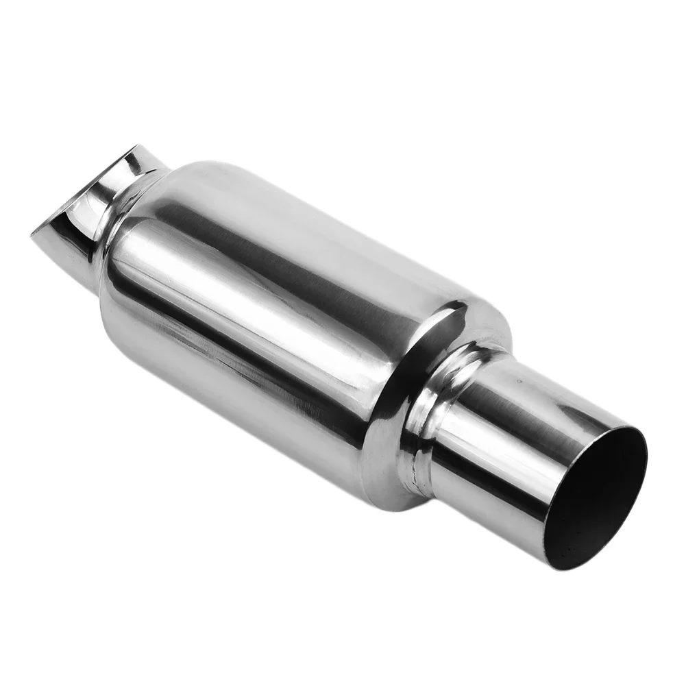 Tuning Exhaust Muffle Pipe Decoration Sound Nozzle 51mm Stainless Steel Car Polished 1Pc Replacement Accessories