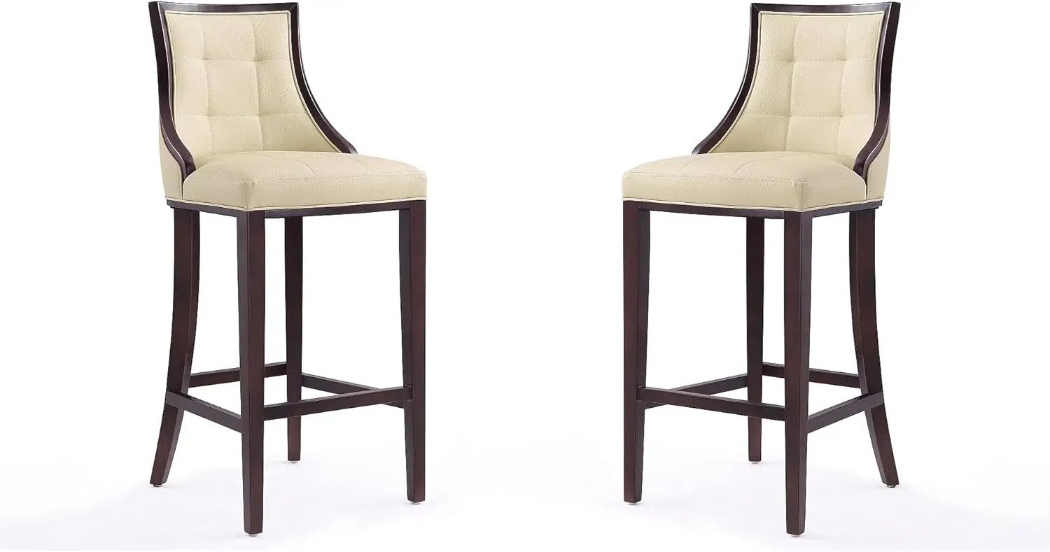 

Барные стулья Манхэттен комфорт пятая аллея из искусственной кожи со спинкой, прямоугольная строчка, поролоновая прокладка и твердый бук