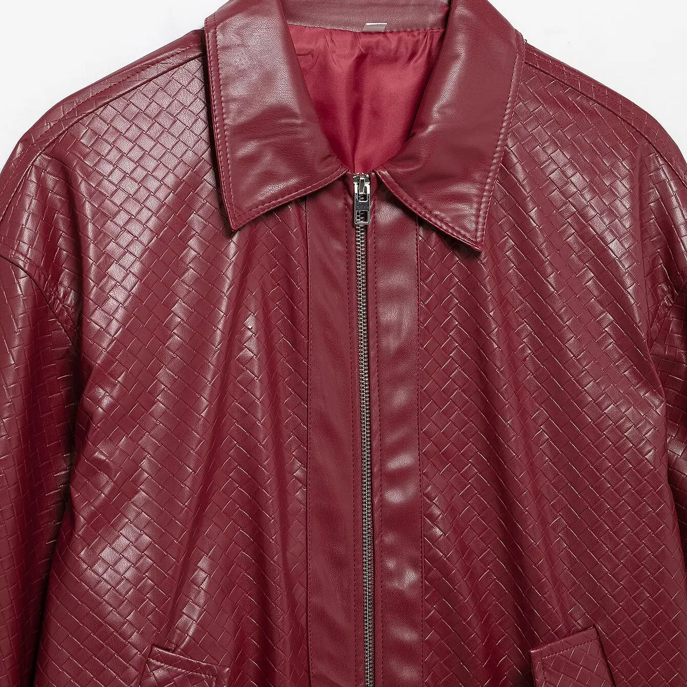 レトロスタイルの女性のルーズフィットパイロットジャケット人工皮革アウターウェア秋の新着ファッショナブルなポリエステルコート