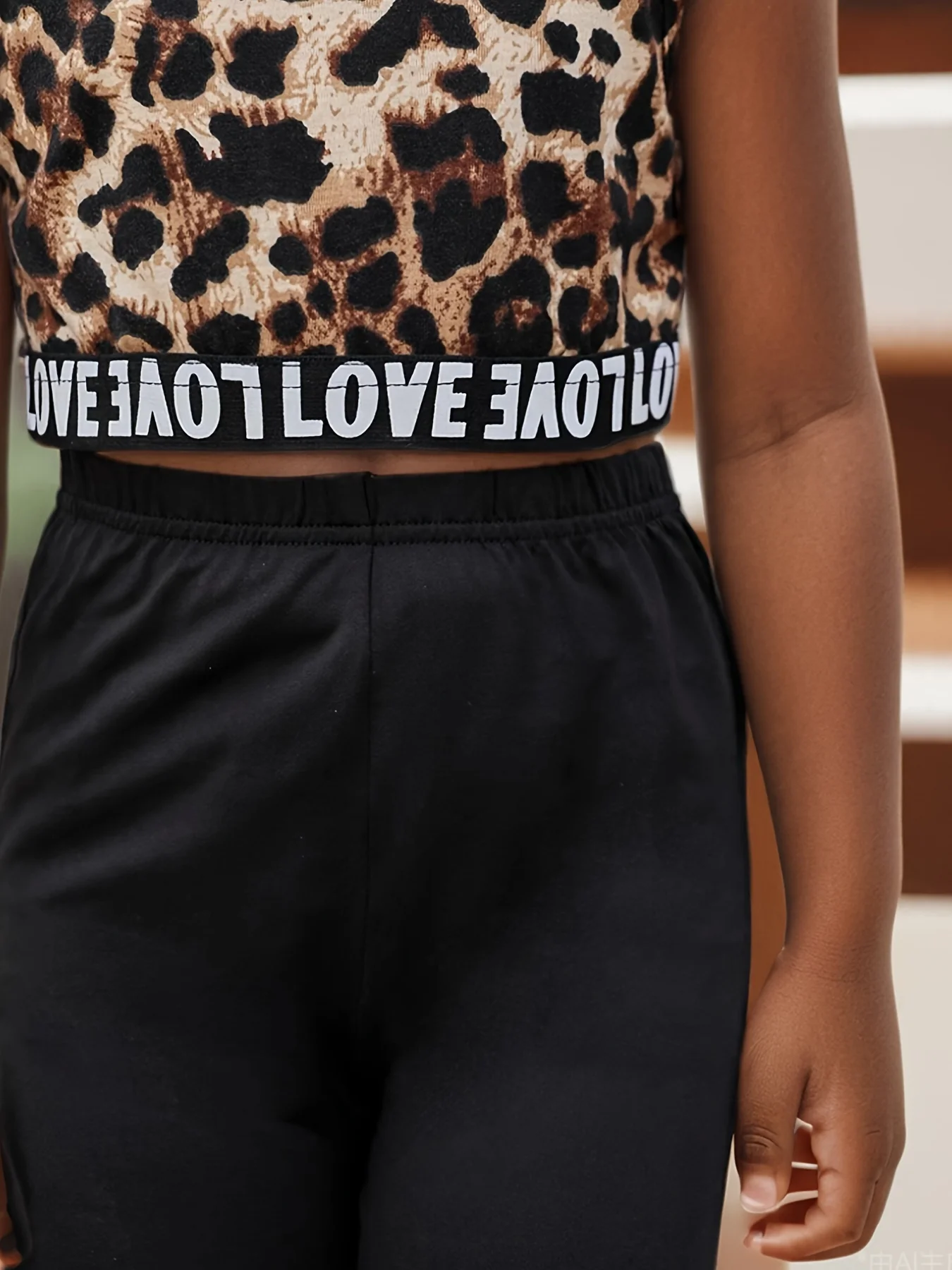 Ins الفتيات بدلة رياضية عادية أزياء ليوبارد طباعة كاملة مطبوعة سترة رياضية بنطلون 2 قطعة مجموعة