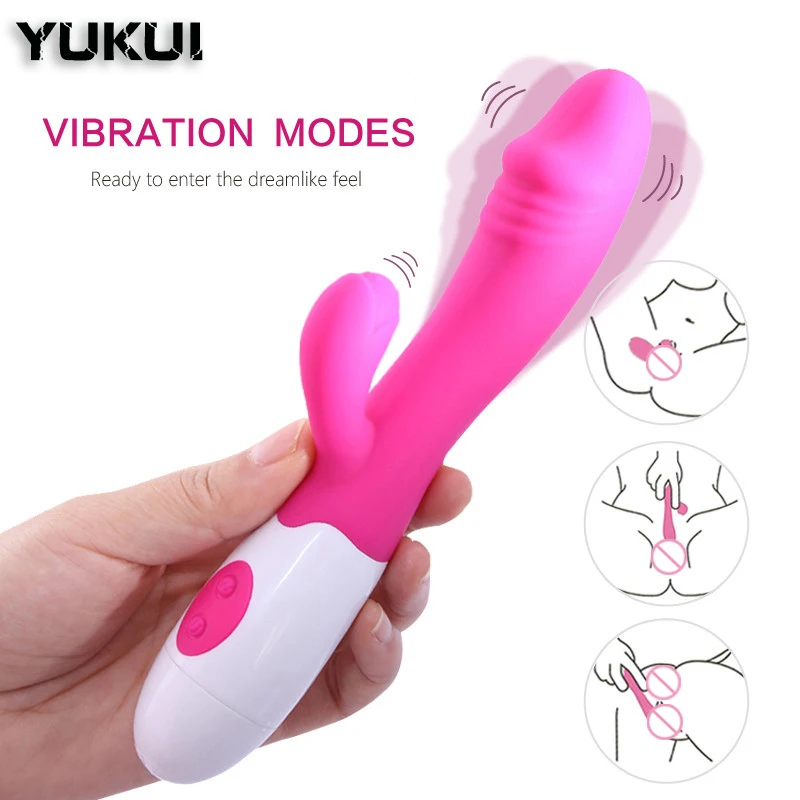 Rechargeable Dildos AV Vibrator Dual Vibration G Spot Vagina Massager for Women Sex Toys strong Stimulation Clitoris Masturbator