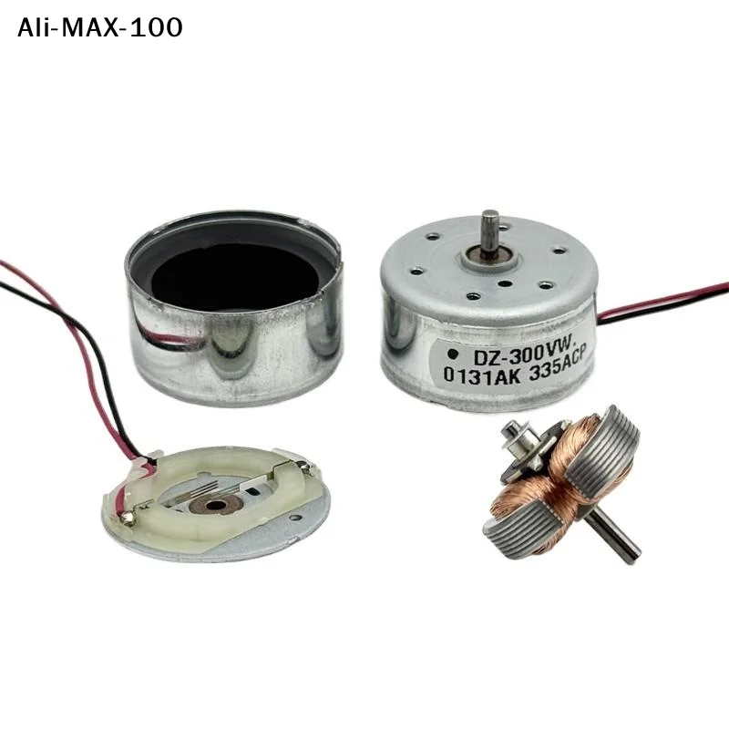 【Rw】1Pc DC 300 Motor 24mm Round Spindle 2mm Shaft 3V-6V 3.7V 5V 6V 7550RPM For DIY Toys/Solar Power Models/Fan Projects
