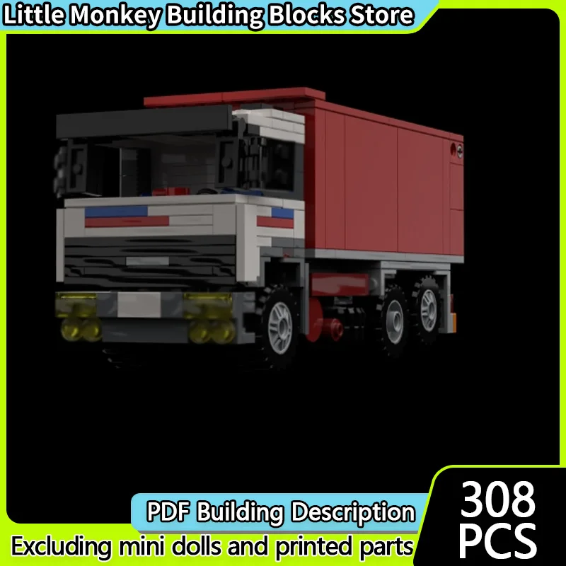 

City Car Model MOC Building Bricks Classic 6x2 Heavy-Duty Truck Modular Technology Children Holiday Gifts Assemble Toys Suit