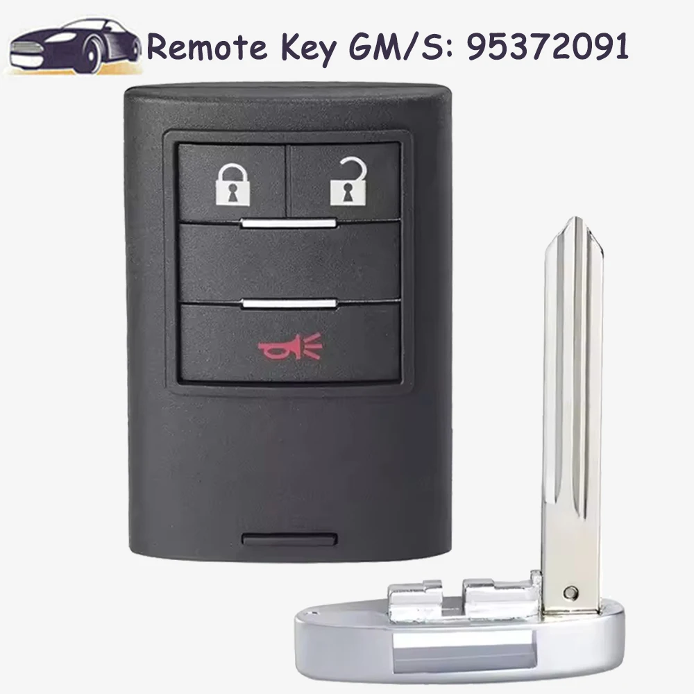 

3-кнопочный смарт-брелок с дистанционным управлением, 433 МГц, замена чипа ID46 для Holden Chevrolet Captiva 2014 2015 2016 2017 2018 GM/S: 95372091