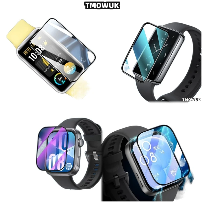 

For Huawei Band 6 7 8 9 10 B6 B7 Watch D2 Fit 3 4 Pro Special Edition Protector Film Flexible Screen Full Cover 3D Curved