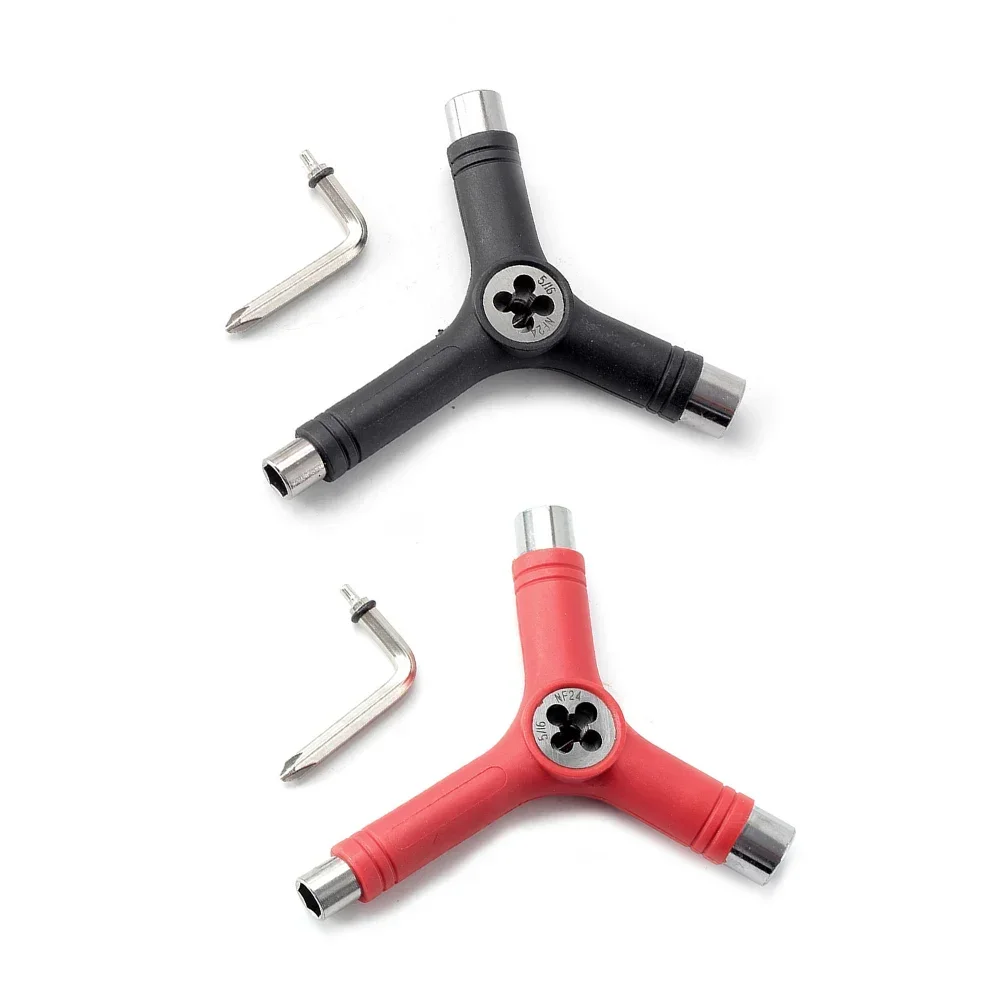 Tournevis multifonctionnel de type Y pour skateboard, clé Allen, type L, tête enveloppante, tout-en-un, outils de skate en Y, pièce d'accessoires, 1PC