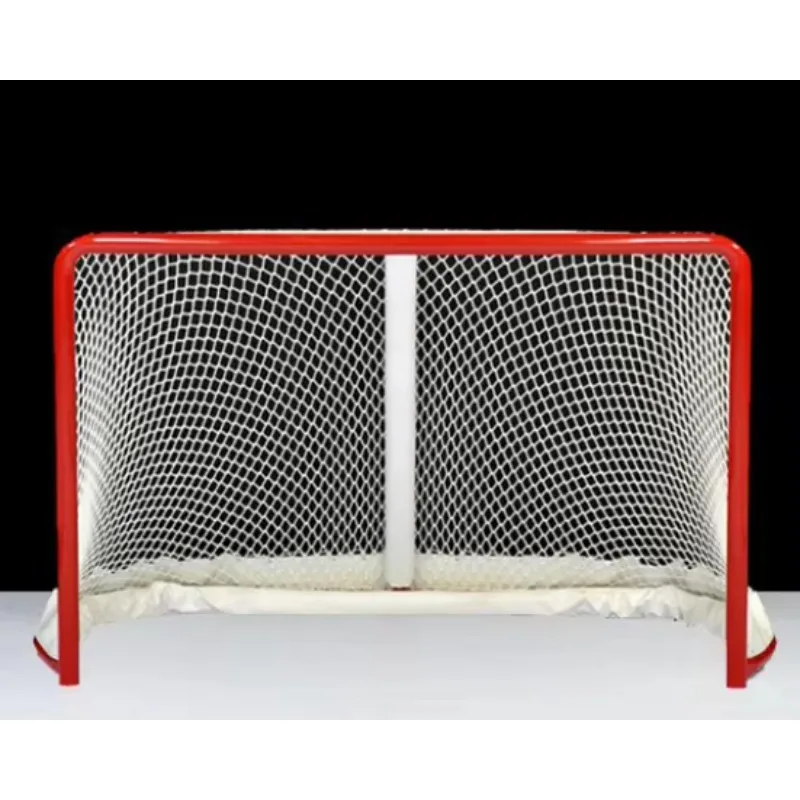 Knotless White Outdoor Ice Hockey Goal Lacrosse Net
