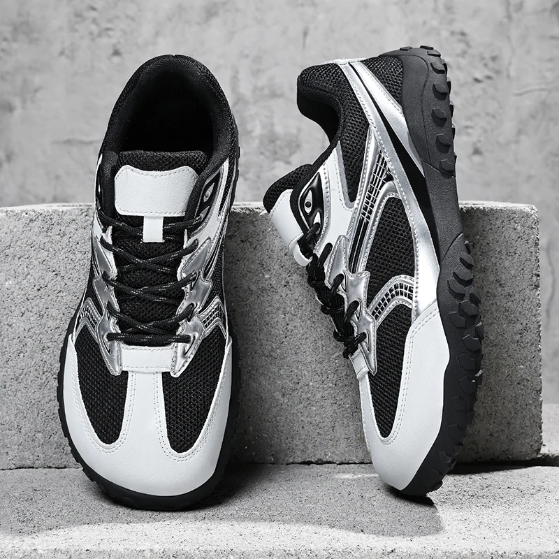 

Large Size 48 Spring Wide Toe Barefoot Shoes For Men Women Sneakers Minimalist Zero Drop Anti Slip Lace Up Sports Running Shoes