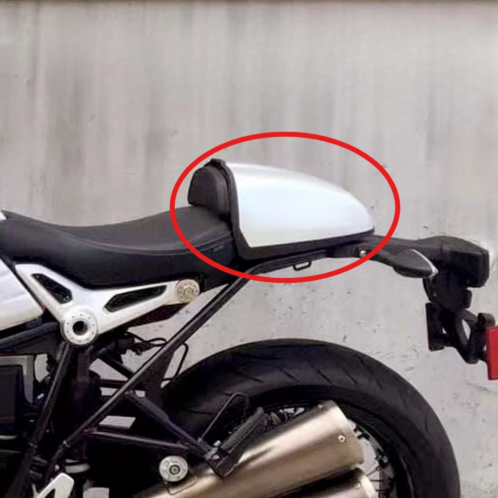 Motorcycle Rear Hump 9T Rear Backrest Storage Box Rear Seat Cover Suitable for BMW R nine T Latte Pure