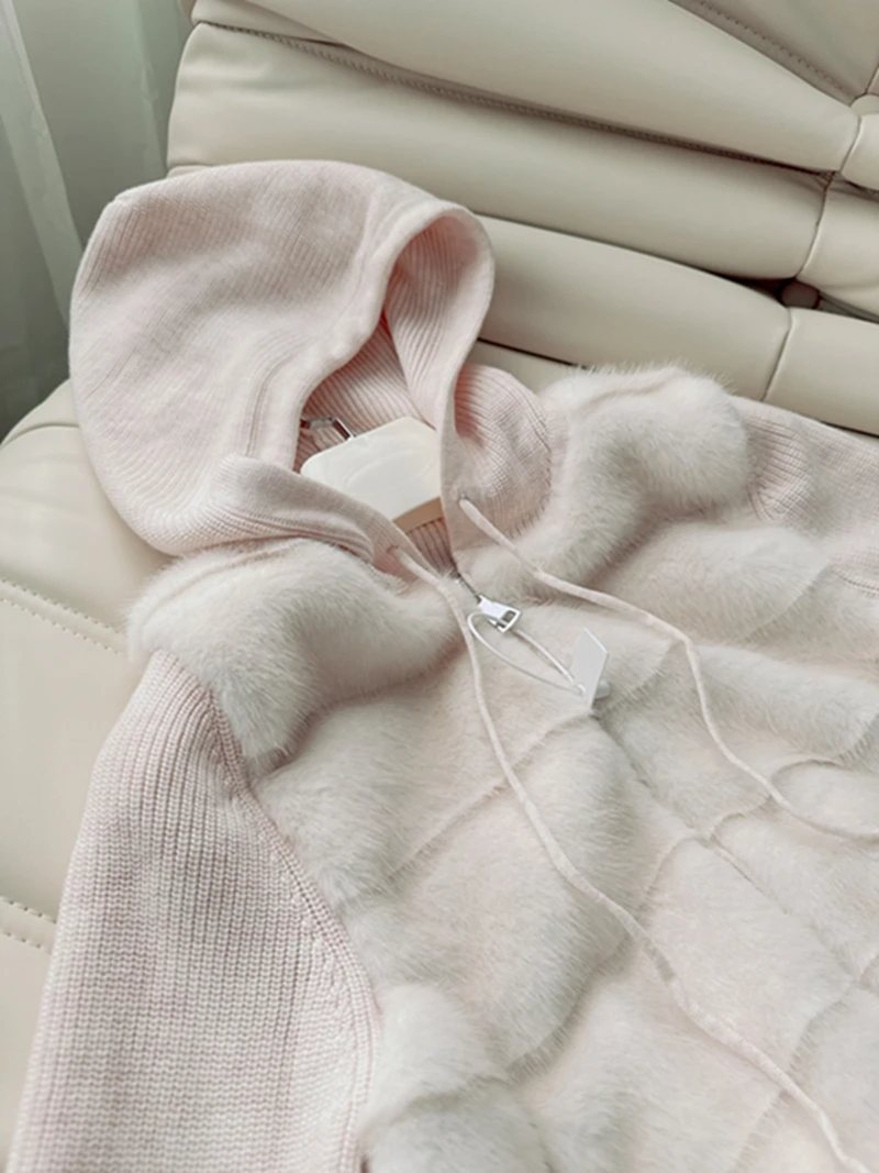 Bonito ort Fem Jaet Plu Casacos de pele Eco-friendly Coração Padrão Design Casual Sle Poliéster Mistura de lã de fibra