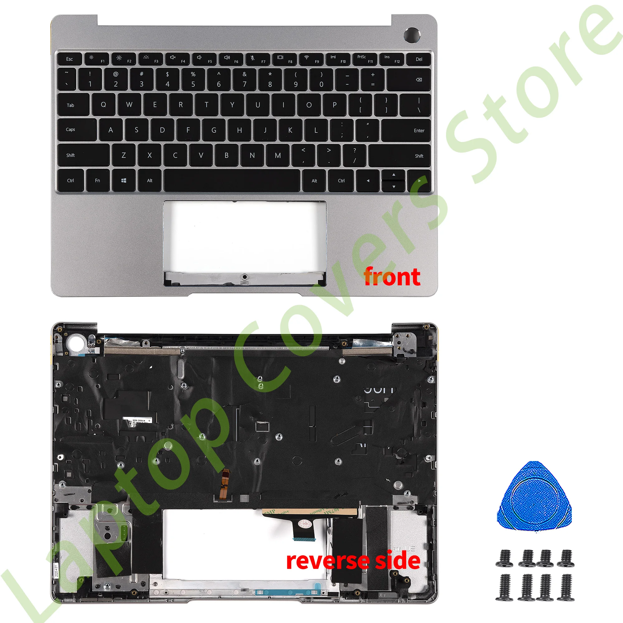 Imagem -02 - Top Case Palmrest com Teclado Caixa Superior Peças de Reparo Novo Matebook 13 Hn-w29r Hn-w19r Hn-w19l Hn-w19 Hn-wx9x